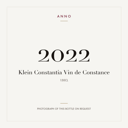 Klein Constantia Vin de Constance Constantia 2022 1,5l — ANNO 年份卡;實際酒瓶照片可應要求提供