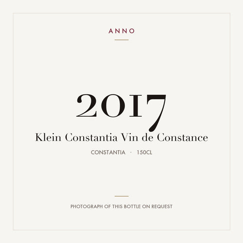 Klein Constantia Vin de Constance 2017 1,5l, 康斯坦提亞 — ANNO 年份卡;實際酒瓶照片可應要求提供