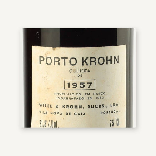 Krohn Colheita Porto 1957 DOC 0,75l — wine label