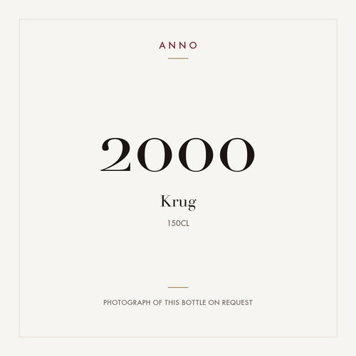 Krug Champagne 2000 AOC 1,5l — ANNO vintage card; photograph of the actual bottle available on request
