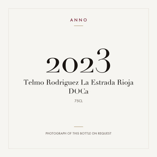Telmo Rodriguez La Estrada 2023 0,75l — ANNO vintage card; photograph of the actual bottle available on request