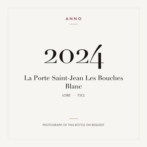 La Porte Saint-Jean Les Bouches Blanc 2024 0,75l from Loire — ANNO vintage card; photograph of the actual bottle available on request