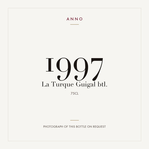 Guigal Cote-Rotie La Turque 1997 AOC 0,75l — ANNO-jaargangkaart; foto van de echte fles op aanvraag