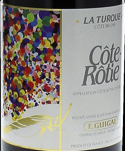 E. Guigal Cote-Rotie La Turque 1989 AOC 0,75l — etiqueta del vino, imagen ilustrativa