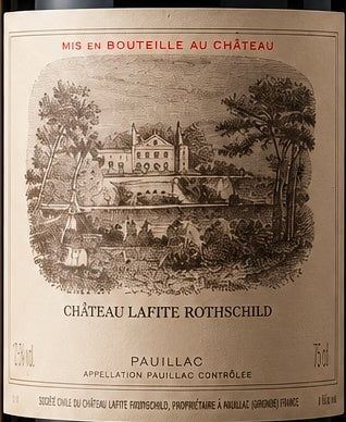 Chateau Lafite Rothschild Pauillac 2004 AOC 0,75l — wine label, illustrative image