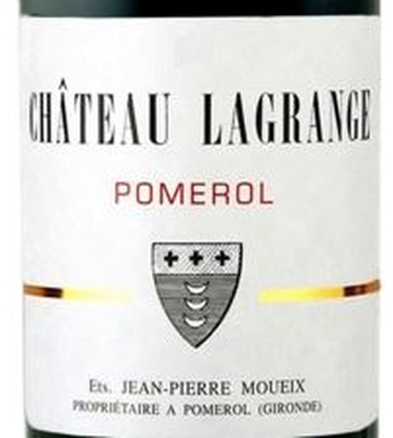 Chateau Lagrange Pomerol AOC — wine label, illustrative image