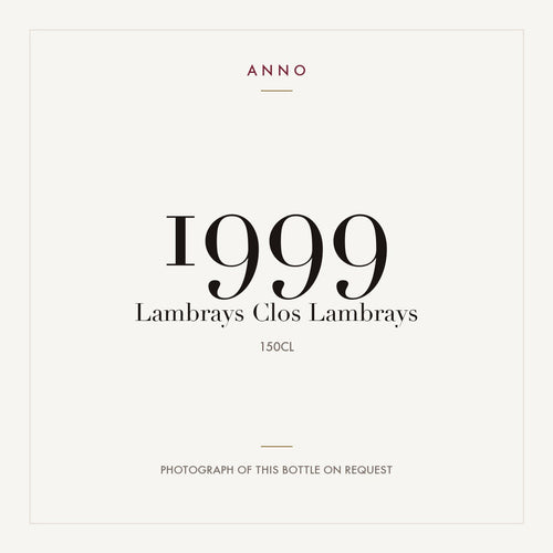 Domaine des Lambrays Clos des Lambrays Grand Cru 1999 AOC 1,5l — ANNO vintage card; photograph of the actual bottle available on request