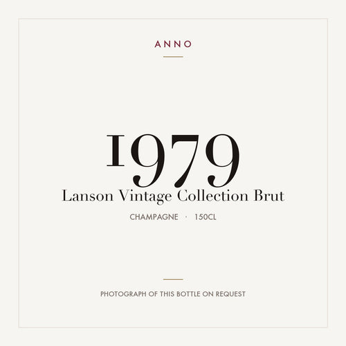 Lanson Vintage Collection Brut 1979 1,5l — ANNO vintage card; photograph of the actual bottle available on request