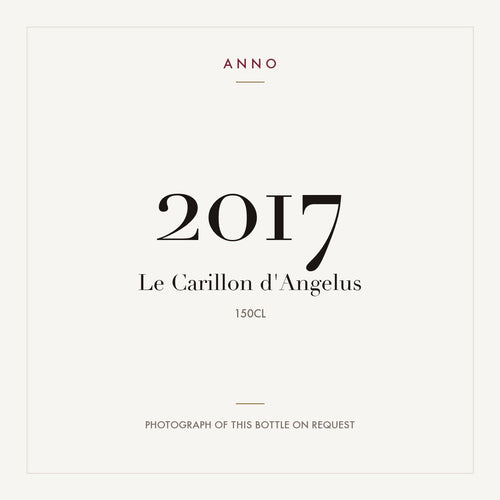 Le Carillon d'Angelus Saint-Emilion 2017 AOC 1,5l — ANNO 年份卡;實際酒瓶照片可應要求提供
