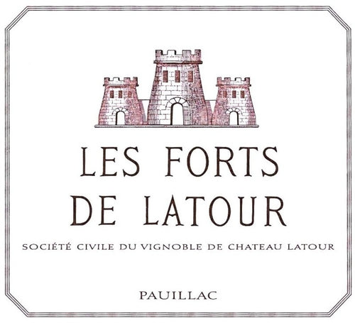 Les Forts de Latour Pauillac 1986 AOC 0,75l — etiqueta del vino, imagen ilustrativa