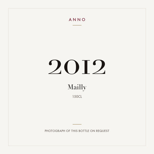 Mailly Echansons Mailly-Champagne 2012 AOC 1,5l — ANNO-jaargangkaart; foto van de echte fles op aanvraag