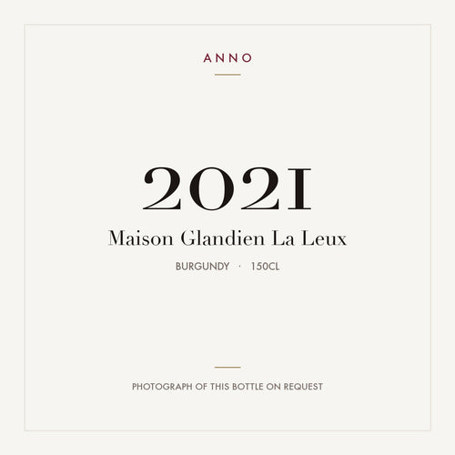 Maison Glandien La Leux 2021 1,5l, Borgogna — card dell'annata ANNO; foto della bottiglia reale disponibile su richiesta