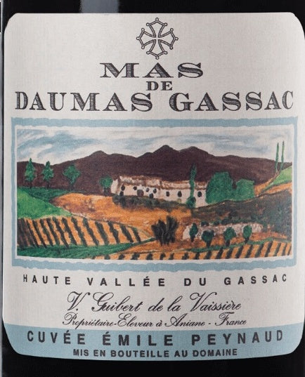 Mas de Daumas Gassac Saint-Guilhem-le-Desert Cuvee Emile Peynaud 2015 IGP 1,5l — wine label, illustrative image