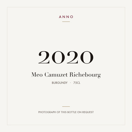 Meo Camuzet Richebourg 2020 0,75l — card dell'annata ANNO; foto della bottiglia reale disponibile su richiesta