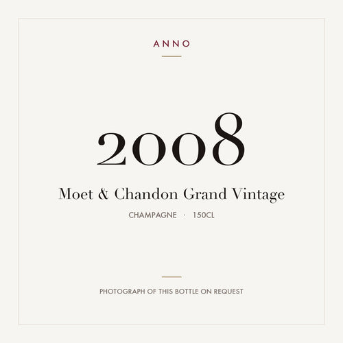 Moet & Chandon Grand Vintage 2008 1,5l — ANNO 年份卡;實際酒瓶照片可應要求提供