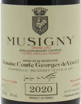 Comte de Vogue Musigny Grand Cru 2020 AOC 0,75l — wijnetiket