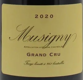 Domaine de la Vougeraie Musigny Grand Cru 2020 AOC 0,75l — wine label