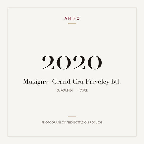 Faiveley Musigny Grand Cru 2020 AOC 0,75l — ANNO vintage card; photograph of the actual bottle available on request