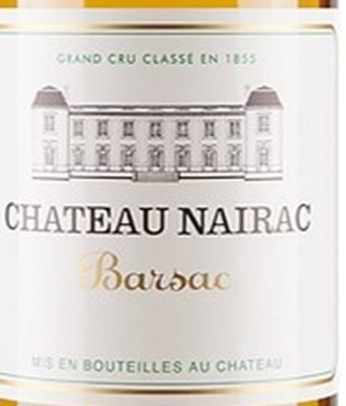 Chateau Nairac Barsac AOC — wine label, illustrative image