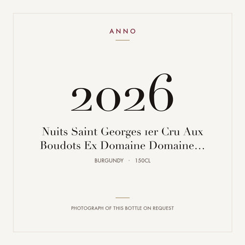 Domaine Grivot Nuits-Saint-Georges Premier Cru Aux Boudots 2009 AOC 1,5l — carte millésime ANNO ; photo de la bouteille réelle disponible sur demande