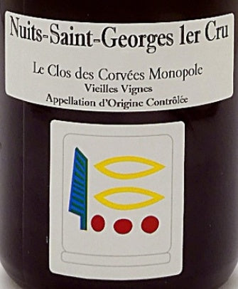 Domaine Prieure Roch Nuits-Saint-Georges Premier Cru Le Clos des Corvees 2000 AOC 0,75l — wine label, illustrative image