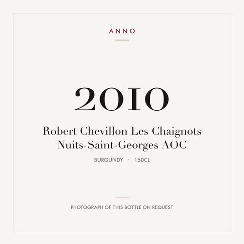 Robert Chevillon Les Chaignots Nuits-Saint-Georges 2010 AOC 1,5l, 勃根地 — ANNO 年份卡;實際酒瓶照片可應要求提供