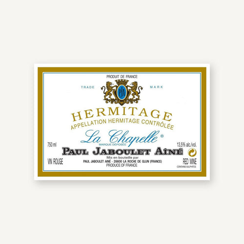 Paul Jaboulet Aine Hermitage La Chapelle 1990 AOC 0,75l — wine label, illustrative image