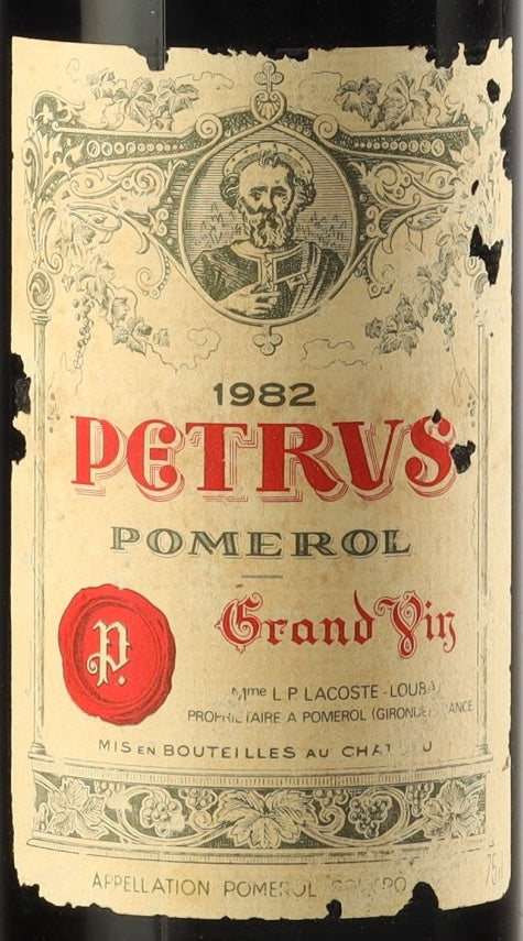 Petrus Pomerol 1982 AOC — wine label