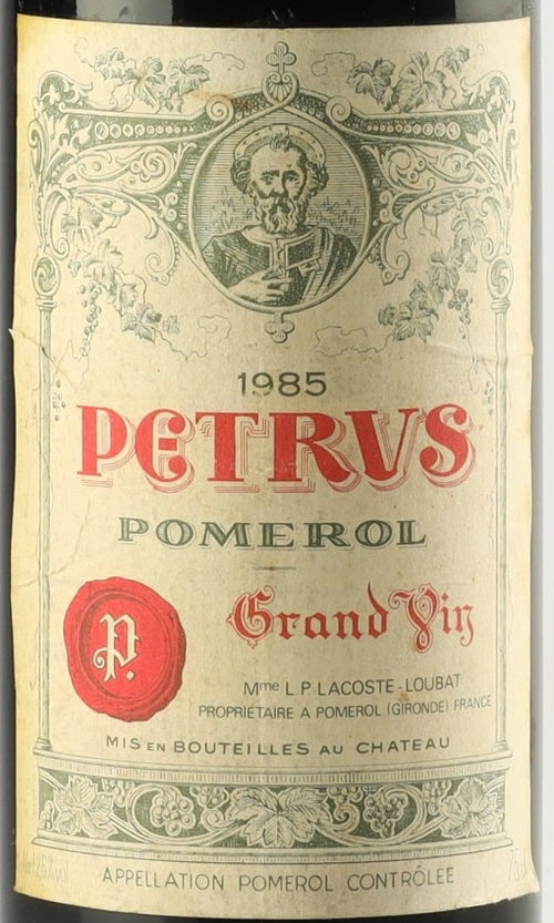 Petrus Pomerol 1985 AOC 0,75l — Weinetikett