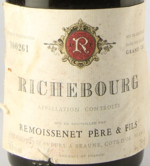Remoissenet Pere et Fils Richebourg 1985 0,75l — wine label