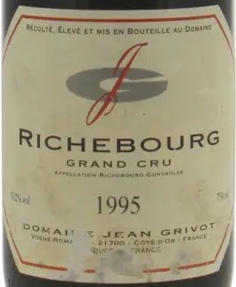 Jean Grivot Richebourg Grand Cru 1995 AOC 0,75l — wine label
