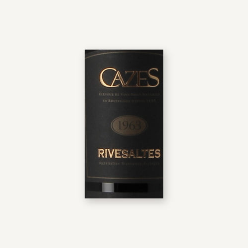 Cazes Rivesaltes Ambre 1963 AOC 0,75l — wine label