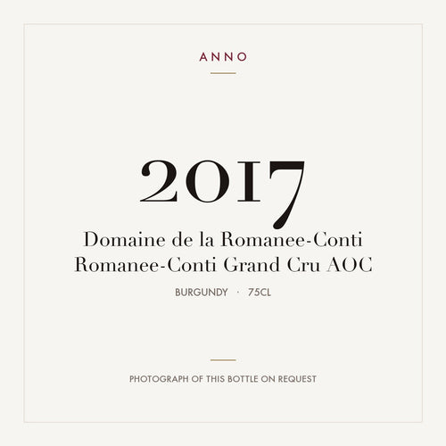 Domaine de la Romanee-Conti Romanee-Conti Grand Cru 2017 AOC 0,75l — wine label, illustrative image