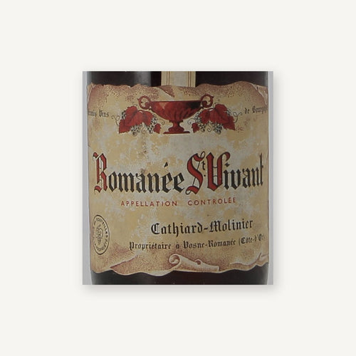 Cathiard Molinier Romanee-Saint-Vivant Grand Cru 1967 AOC 0,75l — wine label, illustrative image