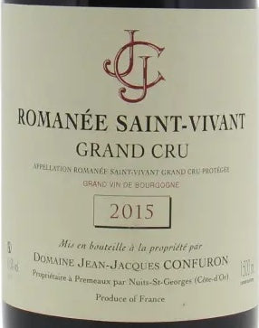 Jean-Jacques Confuron Romanee-Saint-Vivant Grand Cru 2015 AOC 1,5l — rótulo do vinho