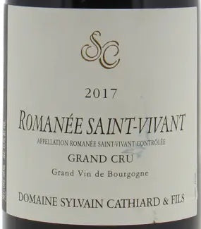 Sylvain Cathiard Romanee-Saint-Vivant Grand Cru 2017 AOC 0,75l — etichetta del vino