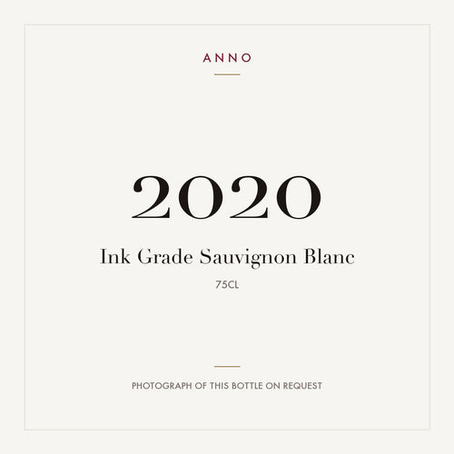 Ink Grade Sauvignon Blanc 2020 0,75l — ANNO vintage card; photograph of the actual bottle available on request