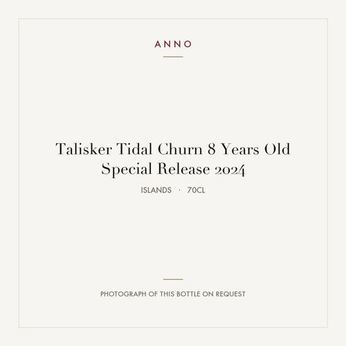 Talisker Tidal Churn Special Release 8 Years Old 2024 0,7l from Islands — ANNO vintage card; photograph of the actual bottle available on request