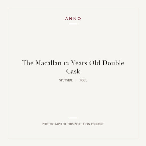 The Macallan 12 Years Old Double Cask 2025 0,7l from Speyside — ANNO vintage card; photograph of the actual bottle available on request