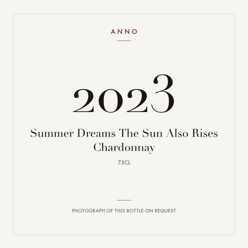 Summer Dreams The Sun Also Rises Chardonnay 2023 0,75l — ANNO vintage card; photograph of the actual bottle available on request