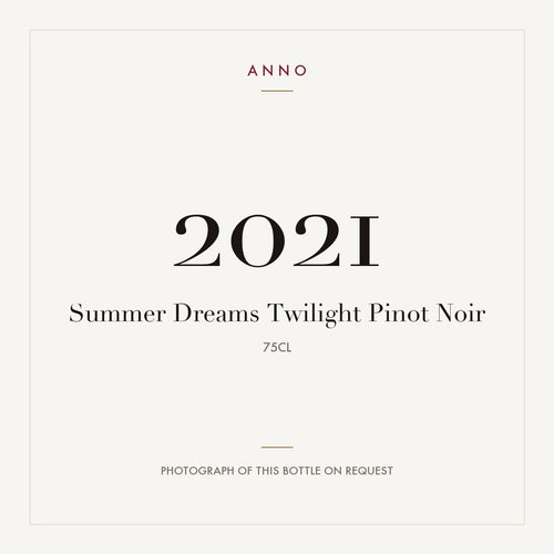 Summer Dreams Twilight Pinot Noir 2021 0,75l — ANNO vintage card; photograph of the actual bottle available on request