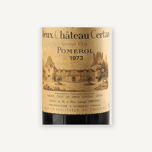 Vieux Chateau Certan Pomerol 1973 AOC 0,75l — 酒標