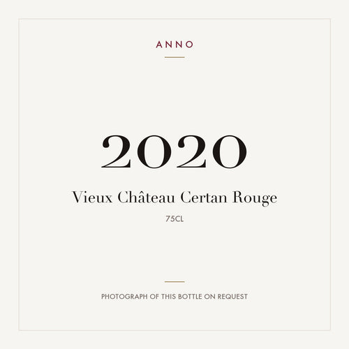 Vieux Chateau Certan Pomerol 2020 AOC 0,75l — ANNOヴィンテージカード。実際のボトルの写真はご要望に応じてご用意します