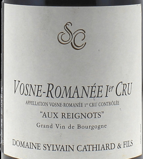 Domaine Cathiard Vosne-Romanee Premier Cru Aux Reignots 2016 AOC 0,75l — Weinetikett, Beispielbild
