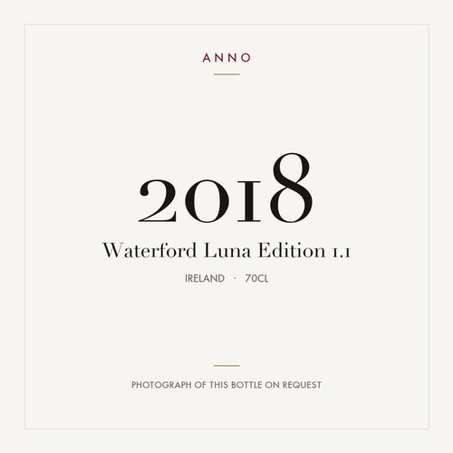 Waterford Luna Edition 1.1 2016 0,7l from Ireland — ANNO vintage card; photograph of the actual bottle available on request