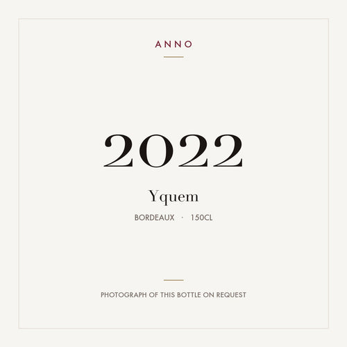 Yquem 2022 1,5l from Bordeaux — ANNO vintage card; photograph of the actual bottle available on request