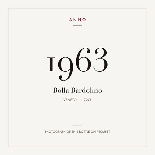 Bolla Bardolino 1963 0,72l, 威尼托 — ANNO 年份卡；實際酒瓶照片可應要求提供