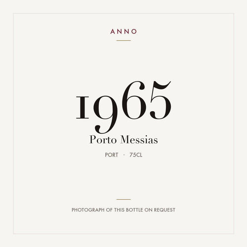 Messias Porto 1965 DO 0,75l — ANNO vintage card; photograph of the actual bottle available on request