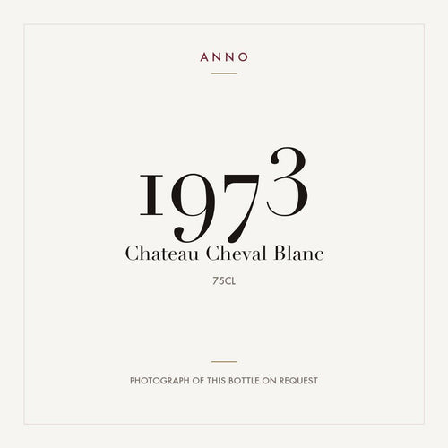 Chateau Cheval Blanc Saint-Emilion 1973 AOC 0,75l — rótulo do vinho, imagem ilustrativa