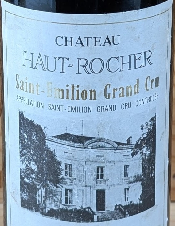 Chateau Haut Rocher — wine label, illustrative image